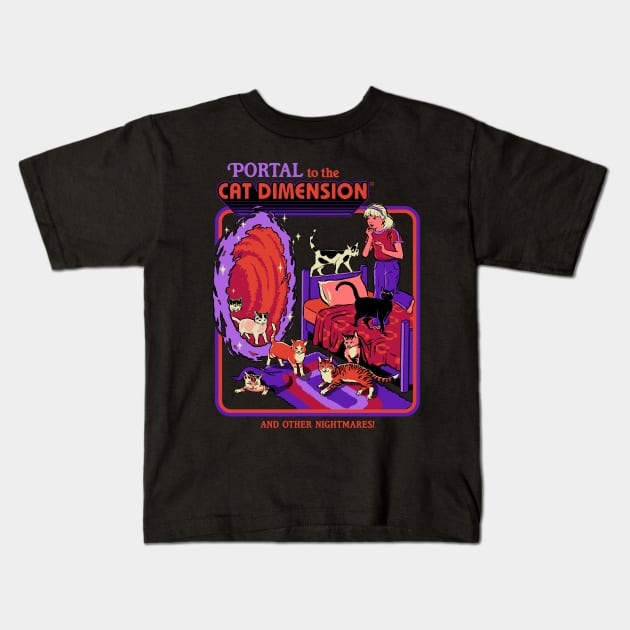 The Cat Dimension Kids T-Shirt by Steven Rhodes